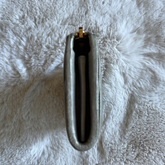 Miu Miu Matelasse Half Zip Long Wallet in Light Gray - Picture 4 of 15